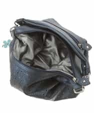 BKCGG49130 MK MICHEL KLEIN BAG(MK ミッシェルクラン バッグ) 【2WAY】フラワーパンチングショルダーバッグ ネイビー
