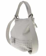 BKCGM26160 MK MICHEL KLEIN BAG(MK ミッシェルクラン バッグ) 【2WAY】フェイクレザービッグトートバッグ ライトグレー