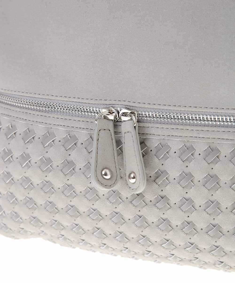BKCGM26160 MK MICHEL KLEIN BAG(MK ミッシェルクラン バッグ) 【2WAY】フェイクレザービッグトートバッグ ライトグレー