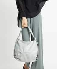 BKCGM28140 MK MICHEL KLEIN BAG(MK ミッシェルクラン バッグ) 【2WAY】フェイクレザートートバッグ ライトブルー