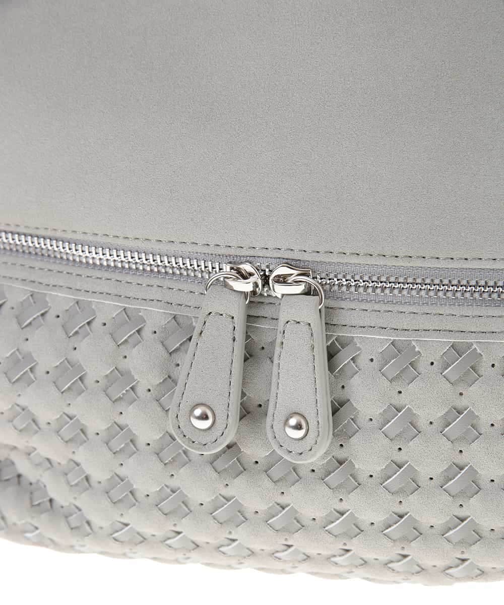 BKCGM28140 MK MICHEL KLEIN BAG(MK ミッシェルクラン バッグ) 【2WAY】フェイクレザートートバッグ ライトグレー