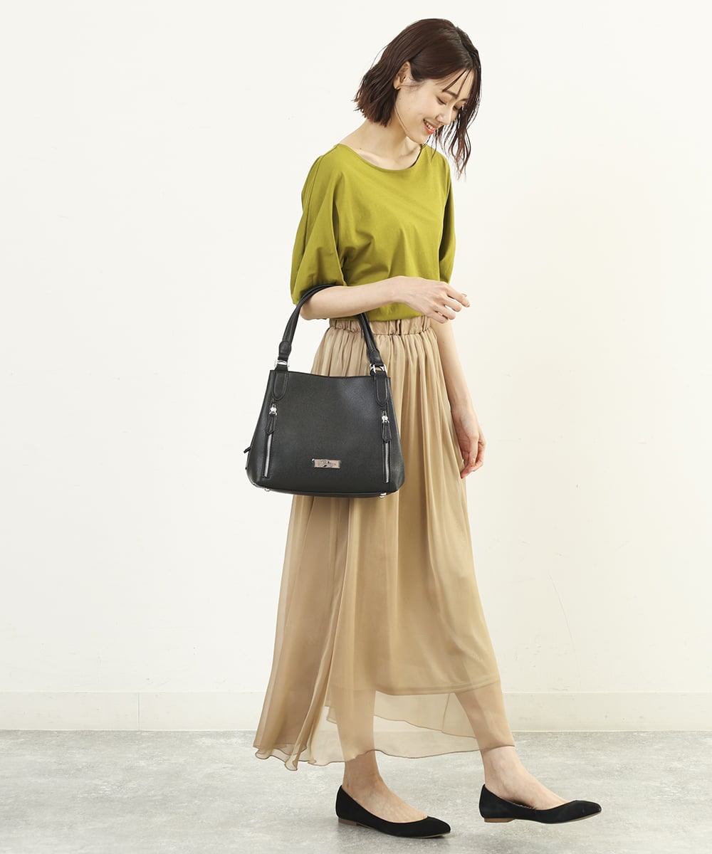 2WAY】フェイクレザースクエアバッグ(トートバッグ) | MK MICHEL KLEIN BAG(MK ミッシェルクラン バッグ )｜イトキンオンラインストア