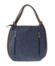 BKCGS05160 MK MICHEL KLEIN BAG(MK ミッシェルクラン バッグ) 【2WAY】フェイクレザーデニムプリントトートバッグ ネイビー