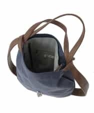 BKCGS05160 MK MICHEL KLEIN BAG(MK ミッシェルクラン バッグ) 【2WAY】フェイクレザーデニムプリントトートバッグ ネイビー