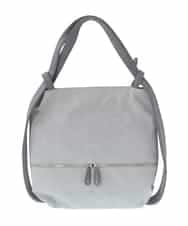 BKCGS05160 MK MICHEL KLEIN BAG(MK ミッシェルクラン バッグ) 【2WAY】フェイクレザーデニムプリントトートバッグ ライトグレー