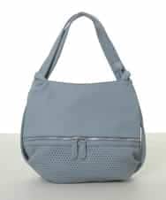 BKCGS28150 MK MICHEL KLEIN BAG(MK ミッシェルクラン バッグ) [2WAY]合成皮革変形ミニトートバッグ S ライトブルー