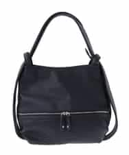 BKCGS28150 MK MICHEL KLEIN BAG(MK ミッシェルクラン バッグ) [2WAY]フェイクレザー変形ミニトートバッグ S ネイビー