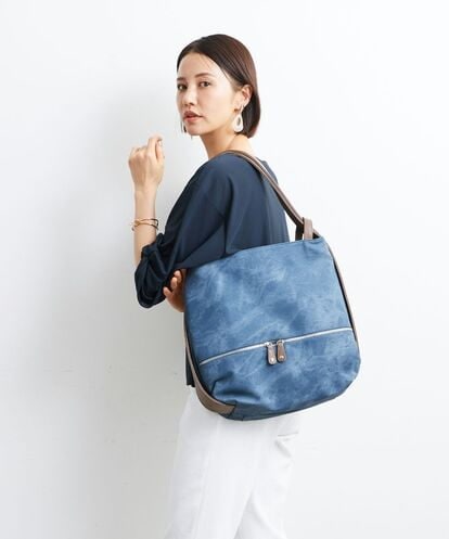 BKCGT05160 MK MICHEL KLEIN BAG 【2WAY】スライドショルダーデニムライクトートバッグ