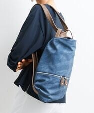 BKCGT05160 MK MICHEL KLEIN BAG(MK ミッシェルクラン バッグ) 【2WAY】スライドショルダーデニムライクトートバッグ ブルー