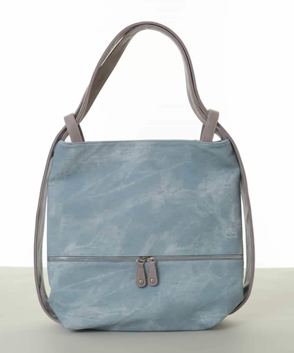 BKCGT05160 MK MICHEL KLEIN BAG(MK ミッシェルクラン バッグ) 【2WAY】スライドショルダーデニムライクトートバッグ ライトブルー