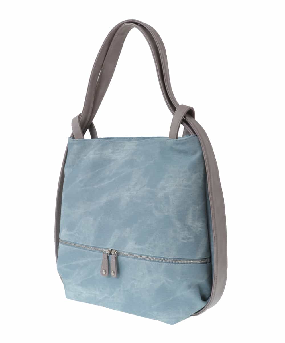 BKCGT05160 MK MICHEL KLEIN BAG(MK ミッシェルクラン バッグ) 【2WAY】スライドショルダーデニムライクトートバッグ ライトブルー
