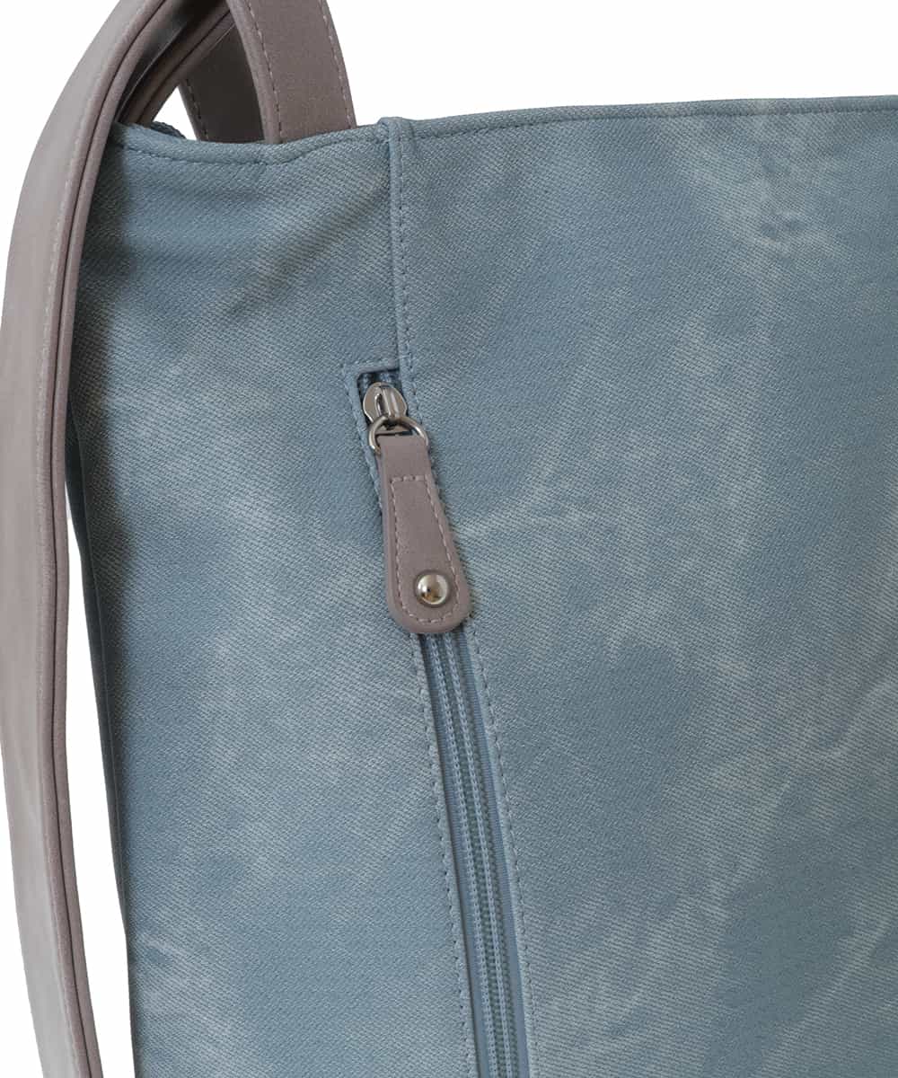 BKCGT05160 MK MICHEL KLEIN BAG(MK ミッシェルクラン バッグ) 【2WAY】スライドショルダーデニムライクトートバッグ ライトブルー