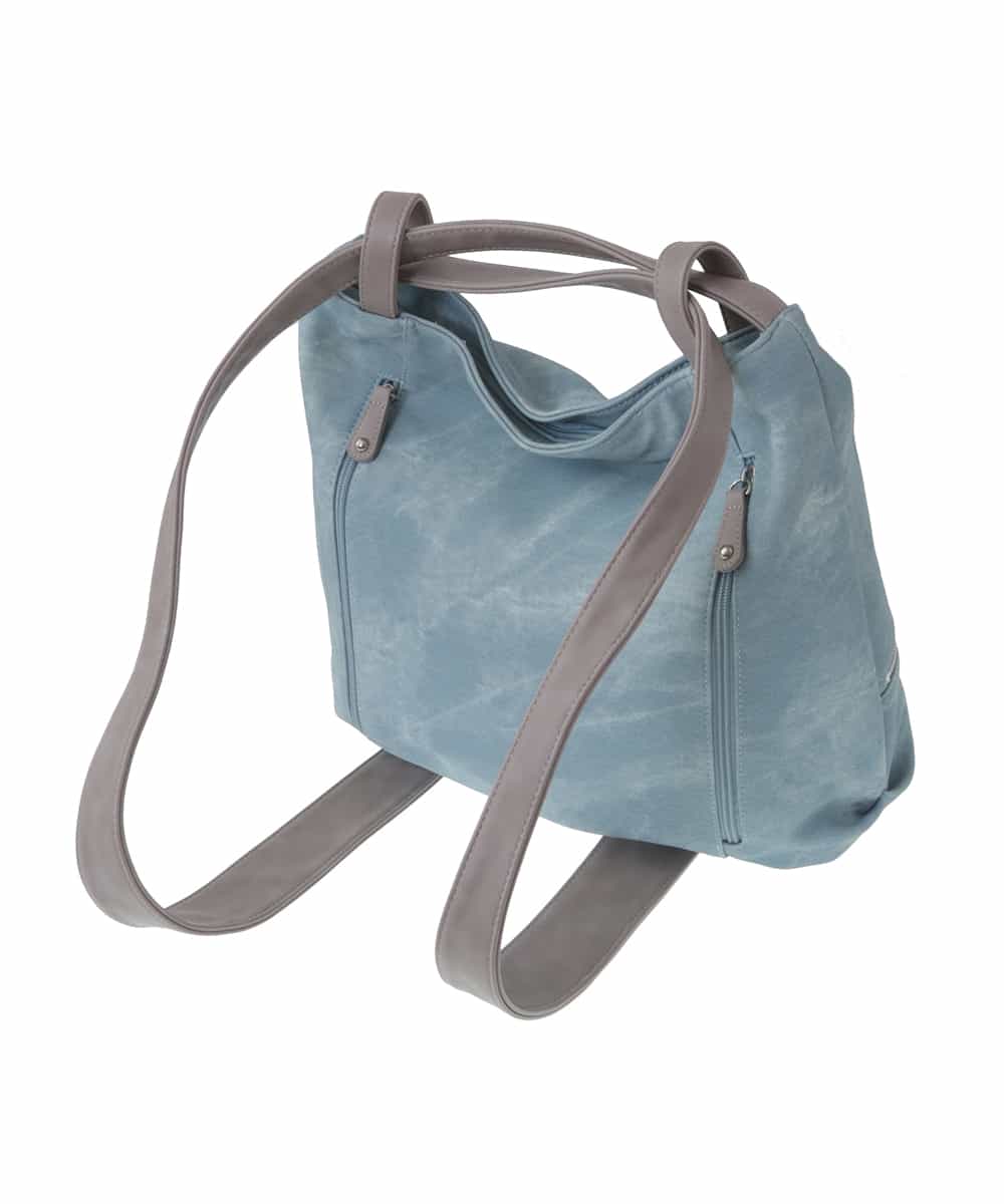 BKCGT05160 MK MICHEL KLEIN BAG(MK ミッシェルクラン バッグ) 【2WAY】スライドショルダーデニムライクトートバッグ ライトブルー