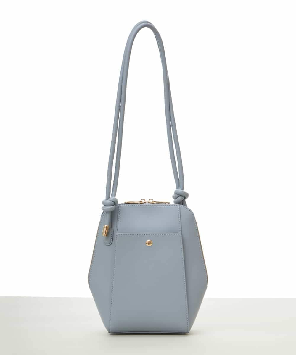 BKCGT83110 MK MICHEL KLEIN BAG(MK ミッシェルクラン バッグ) スライドコードコンパクトショルダーバッグ ライトブルー