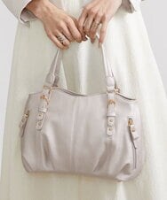 BKCGV04140 MK MICHEL KLEIN BAG(MK ミッシェルクラン バッグ) [2WAY]ベルトアクセントラウンドトートバッグ シャンパンピンク