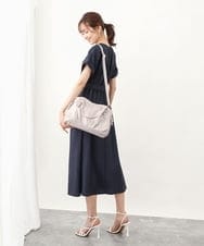 BKCGV04140 MK MICHEL KLEIN BAG(MK ミッシェルクラン バッグ) [2WAY]ベルトアクセントラウンドトートバッグ シャンパンピンク