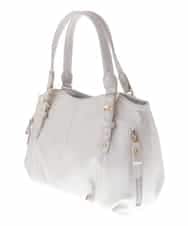 BKCGV04140 MK MICHEL KLEIN BAG(MK ミッシェルクラン バッグ) [2WAY]ベルトアクセントラウンドトートバッグ シャンパンピンク