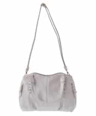 BKCGV04140 MK MICHEL KLEIN BAG(MK ミッシェルクラン バッグ) [2WAY]ベルトアクセントラウンドトートバッグ シャンパンピンク