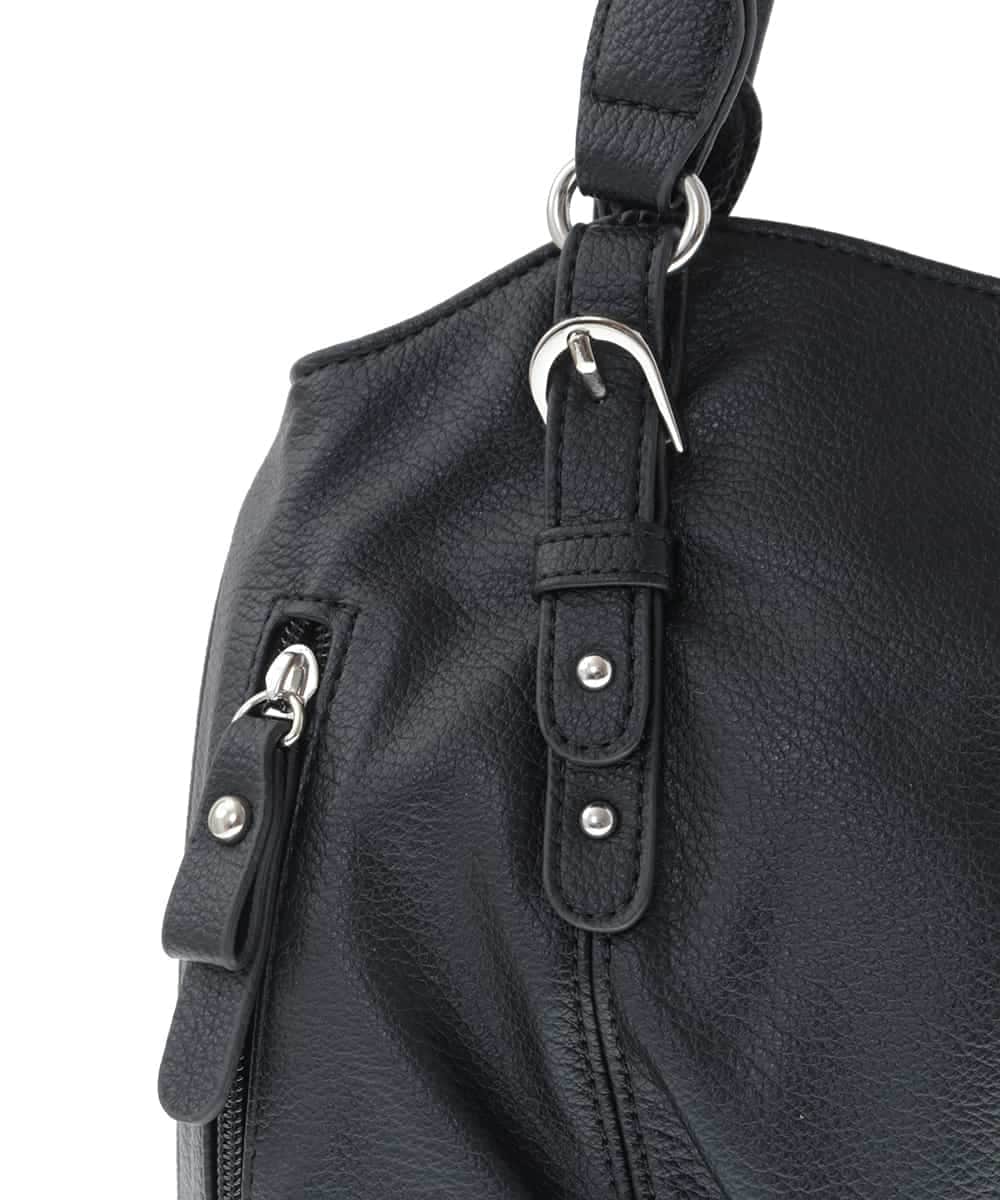 BKCGV04140 MK MICHEL KLEIN BAG(MK ミッシェルクラン バッグ) [2WAY]ベルトアクセントラウンドトートバッグ シャンパンピンク