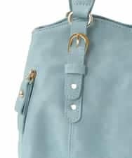 BKCGV04140 MK MICHEL KLEIN BAG(MK ミッシェルクラン バッグ) [2WAY]ベルトアクセントラウンドトートバッグ シャンパンピンク
