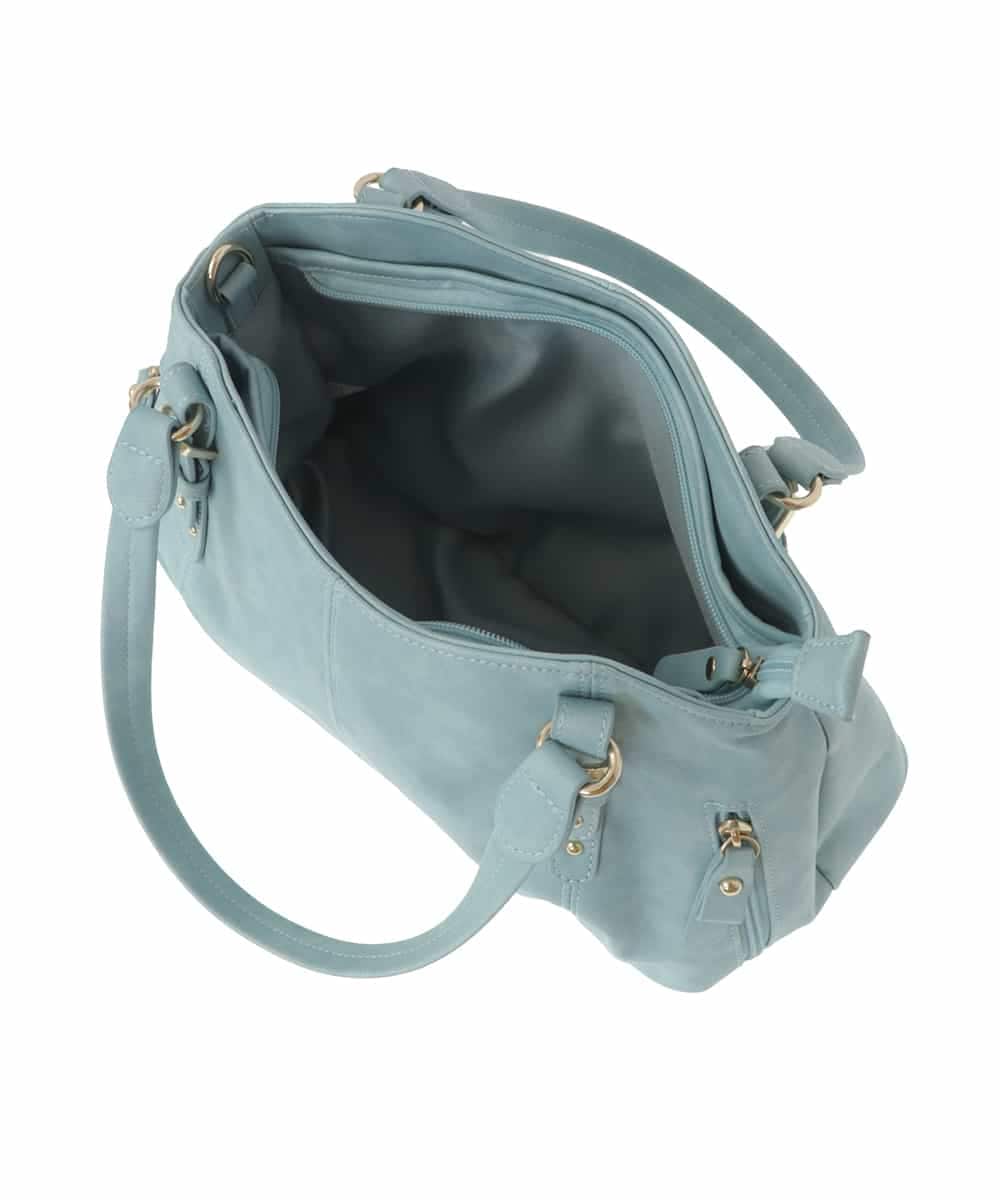 BKCGV04140 MK MICHEL KLEIN BAG(MK ミッシェルクラン バッグ) [2WAY]ベルトアクセントラウンドトートバッグ シャンパンピンク