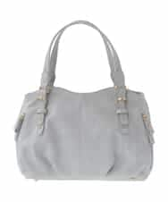 BKCGV04140 MK MICHEL KLEIN BAG(MK ミッシェルクラン バッグ) [2WAY]タックギャザーデザイントートバッグ ライトグレー