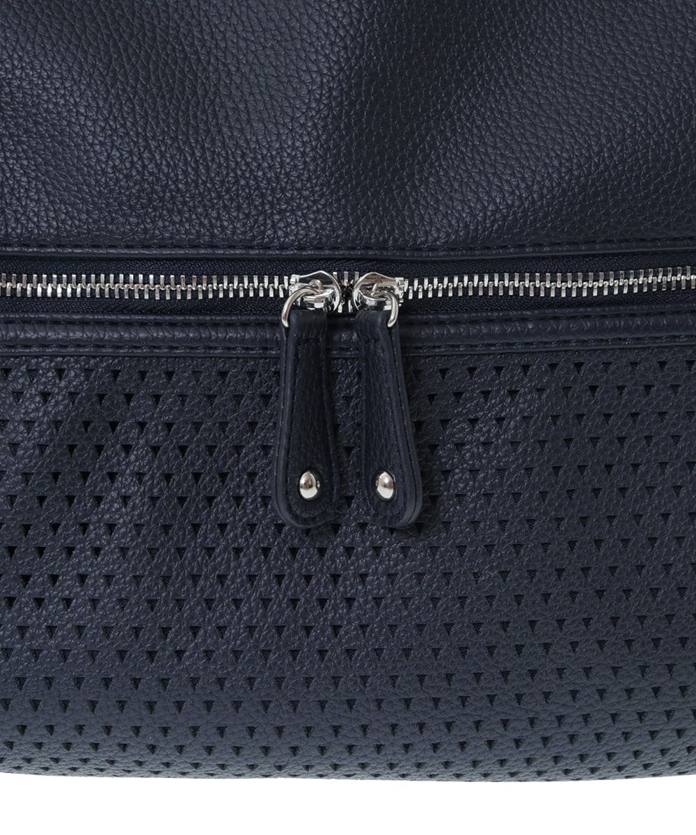 BKCGV26160 MK MICHEL KLEIN BAG(MK ミッシェルクラン バッグ) [2WAY/A4サイズ対応]パンチングデザイン変形トートバッグ グリーン