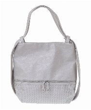 BKCGV26160 MK MICHEL KLEIN BAG(MK ミッシェルクラン バッグ) [2WAY/A4サイズ対応]パンチングデザイン変形トートバッグ グリーン