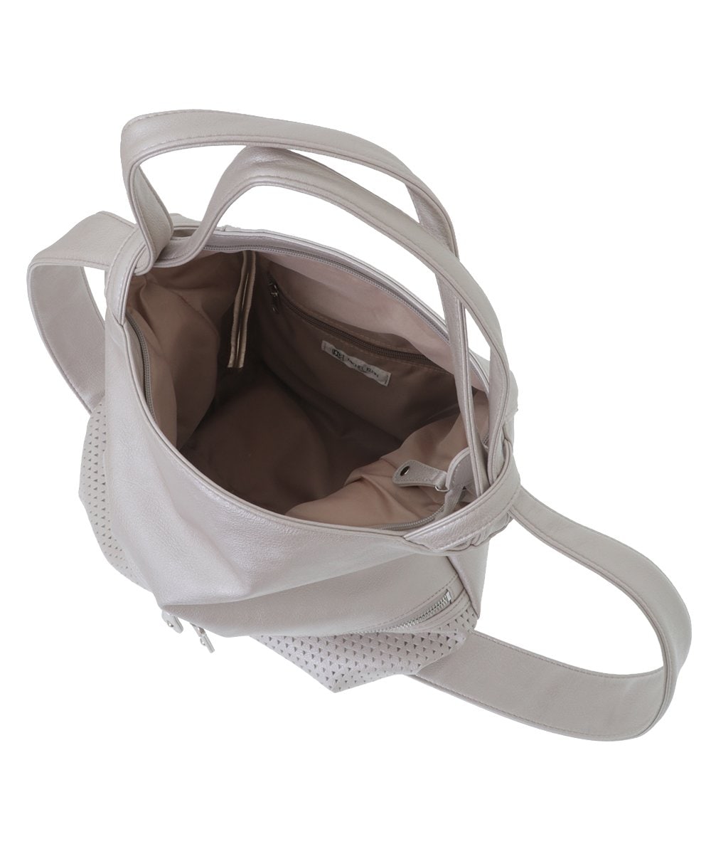 BKCGV26160 MK MICHEL KLEIN BAG(MK ミッシェルクラン バッグ) [2WAY/A4サイズ対応]パンチングデザイン変形トートバッグ グリーン
