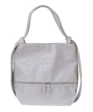 BKCGV26160 MK MICHEL KLEIN BAG(MK ミッシェルクラン バッグ) [2WAY/A4サイズ対応]パンチングデザイン変形トートバッグ ネイビー