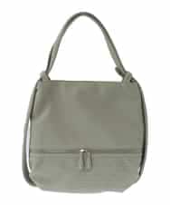 BKCGV26160 MK MICHEL KLEIN BAG(MK ミッシェルクラン バッグ) [2WAY/A4サイズ対応]パンチングデザイン変形トートバッグ グリーン