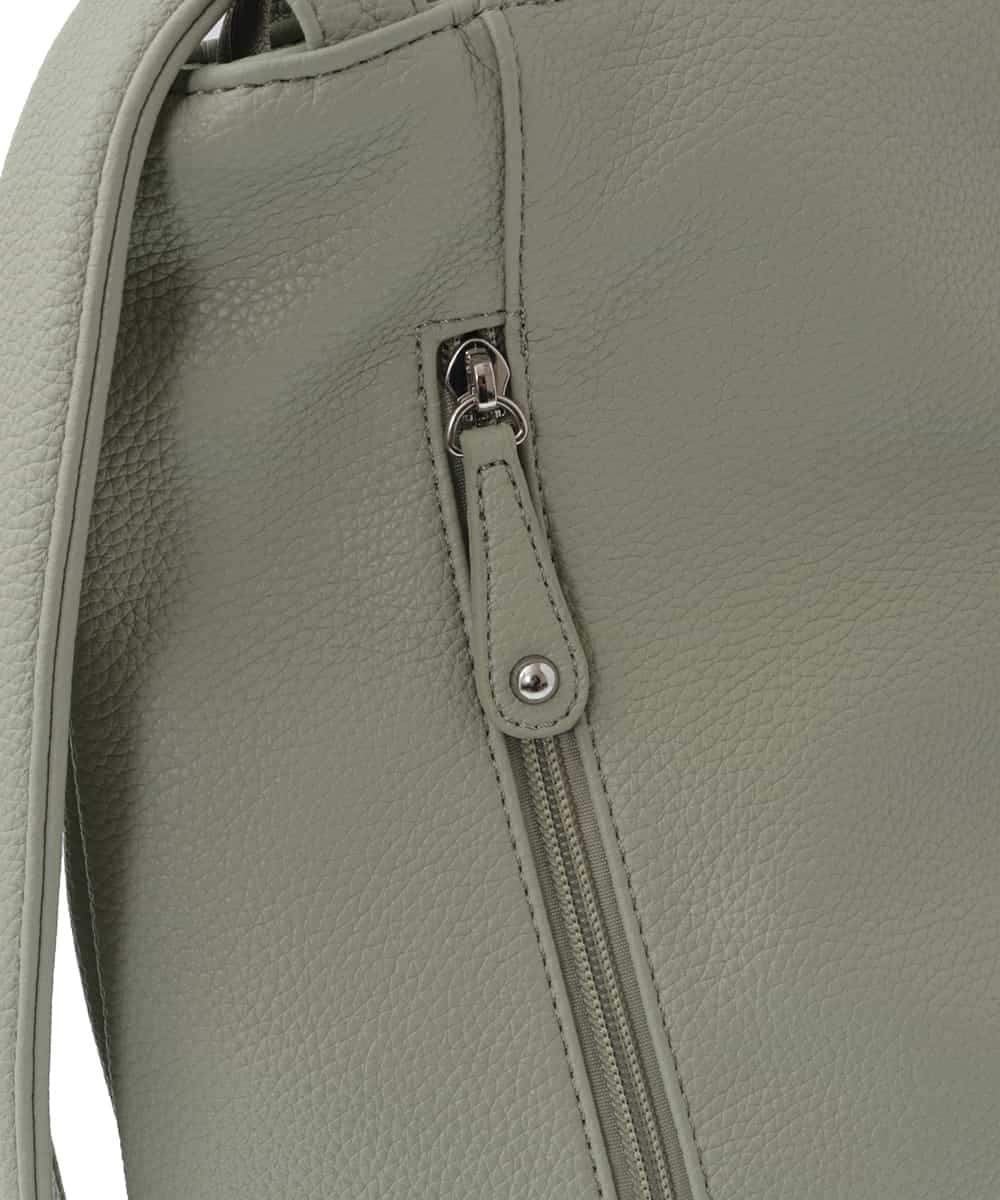 BKCGV26160 MK MICHEL KLEIN BAG(MK ミッシェルクラン バッグ) [2WAY/A4サイズ対応]パンチングデザイン変形トートバッグ グリーン