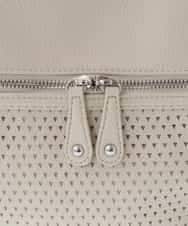 BKCGV26160 MK MICHEL KLEIN BAG(MK ミッシェルクラン バッグ) [2WAY/A4サイズ対応]パンチングデザイン変形トートバッグ グリーン