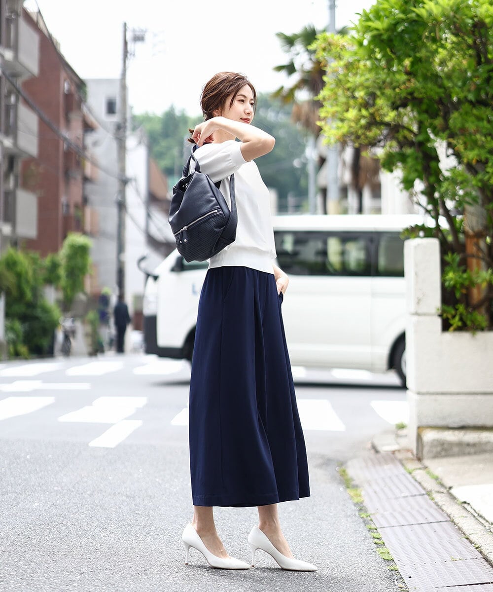 BKCGV28150 MK MICHEL KLEIN BAG(MK ミッシェルクラン バッグ) [2WAY/人気の定番BAG]パンチングデザイン変形ミニトートバッグ アイボリー