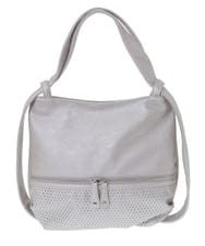 BKCGV28150 MK MICHEL KLEIN BAG(MK ミッシェルクラン バッグ) [2WAY/人気の定番BAG]パンチングデザイン変形ミニトートバッグ アイボリー