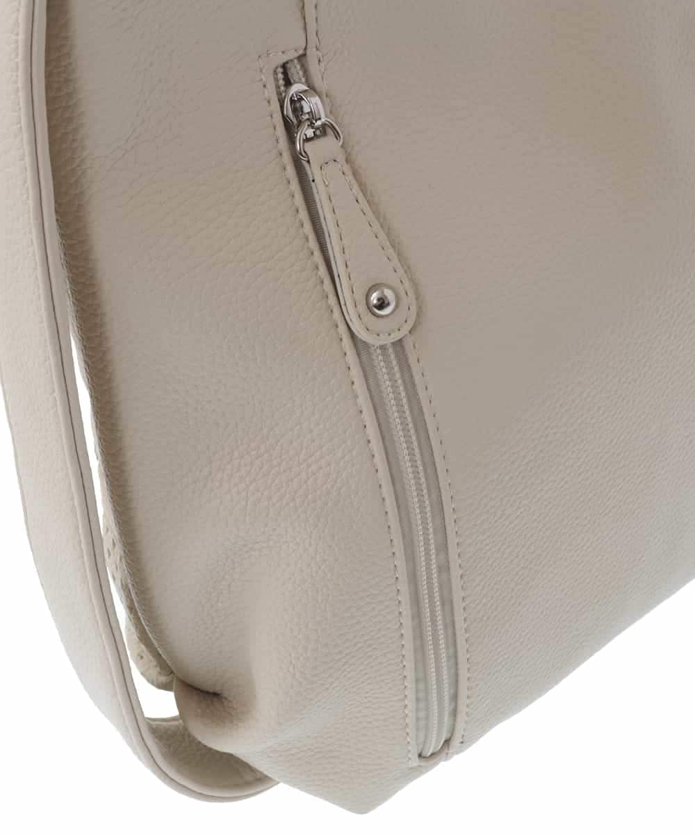 BKCGV28150 MK MICHEL KLEIN BAG(MK ミッシェルクラン バッグ) [2WAY/人気の定番BAG]パンチングデザイン変形ミニトートバッグ アイボリー