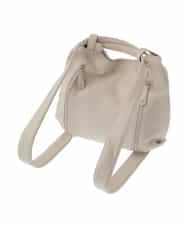BKCGV28150 MK MICHEL KLEIN BAG(MK ミッシェルクラン バッグ) [2WAY/人気の定番BAG]パンチングデザイン変形ミニトートバッグ アイボリー