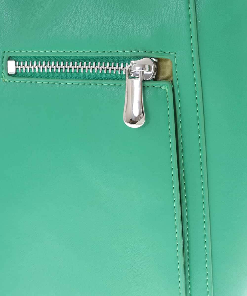BKCGV83110 MK MICHEL KLEIN BAG(MK ミッシェルクラン バッグ) [軽量]コクーンシルエットショルダーバッグ グリーン