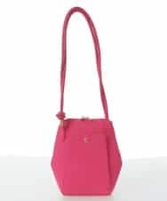 BKCGW83110 MK MICHEL KLEIN BAG(MK ミッシェルクラン バッグ) [軽量]メッシュ風コクーンシルエットショルダーバッグ ピンク