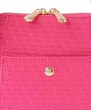 BKCGW83110 MK MICHEL KLEIN BAG(MK ミッシェルクラン バッグ) [軽量]メッシュ風コクーンシルエットショルダーバッグ ピンク
