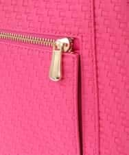 BKCGW83110 MK MICHEL KLEIN BAG(MK ミッシェルクラン バッグ) [軽量]メッシュ風コクーンシルエットショルダーバッグ ピンク