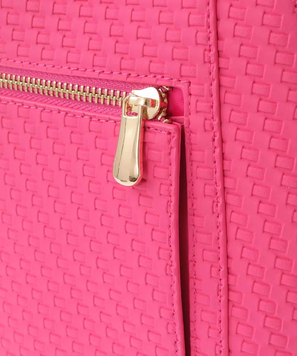 BKCGW83110 MK MICHEL KLEIN BAG(MK ミッシェルクラン バッグ) [軽量]メッシュ風コクーンシルエットショルダーバッグ ピンク