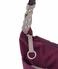 BKRAA81130 MK MICHEL KLEIN BAG(MK ミッシェルクラン バッグ) [撥水/500g以下の軽量]レザーポイントナイロンショルダーバッグ パープル×ベージュ