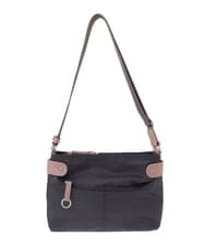 BKRAA91135 MK MICHEL KLEIN BAG(MK ミッシェルクラン バッグ) [撥水/500g以下の軽量]アクセントレザーコンパクトショルダーバッグ パープル×ベージュ