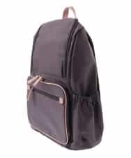 BKRAA96170 MK MICHEL KLEIN BAG(MK ミッシェルクラン バッグ) [撥水加工]スクエアデザインバックパック ブラウン×ピンク