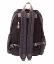 BKRAA96170 MK MICHEL KLEIN BAG(MK ミッシェルクラン バッグ) [撥水加工]スクエアデザインバックパック ブラウン×ピンク