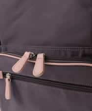 BKRAA96170 MK MICHEL KLEIN BAG(MK ミッシェルクラン バッグ) [撥水加工]スクエアデザインバックパック ブラウン×ピンク