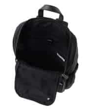 BKRAA96170 MK MICHEL KLEIN BAG(MK ミッシェルクラン バッグ) [撥水加工]スクエアデザインバックパック ブラウン×ピンク
