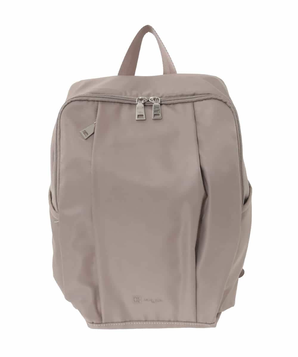 BKRAD02160 MK MICHEL KLEIN BAG(MK ミッシェルクラン バッグ) [撥水]フロントタックコンパクトリュック ベージュ