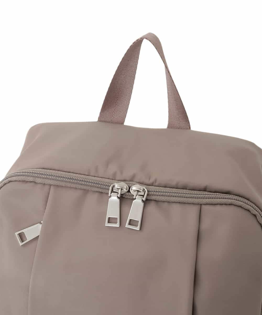BKRAD02160 MK MICHEL KLEIN BAG(MK ミッシェルクラン バッグ) [撥水]フロントタックコンパクトリュック ベージュ